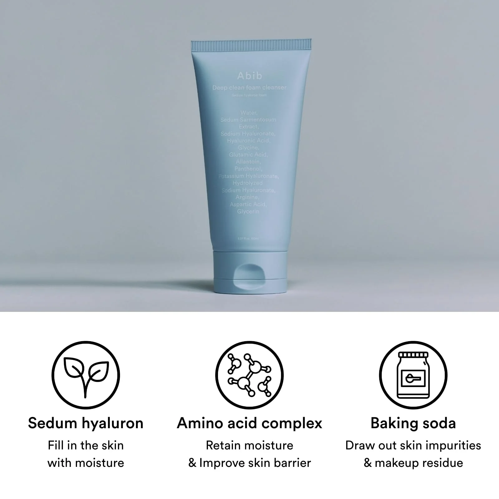 Deep Clean Foam Cleanser Sedum Hyaluron Foam - Image 3