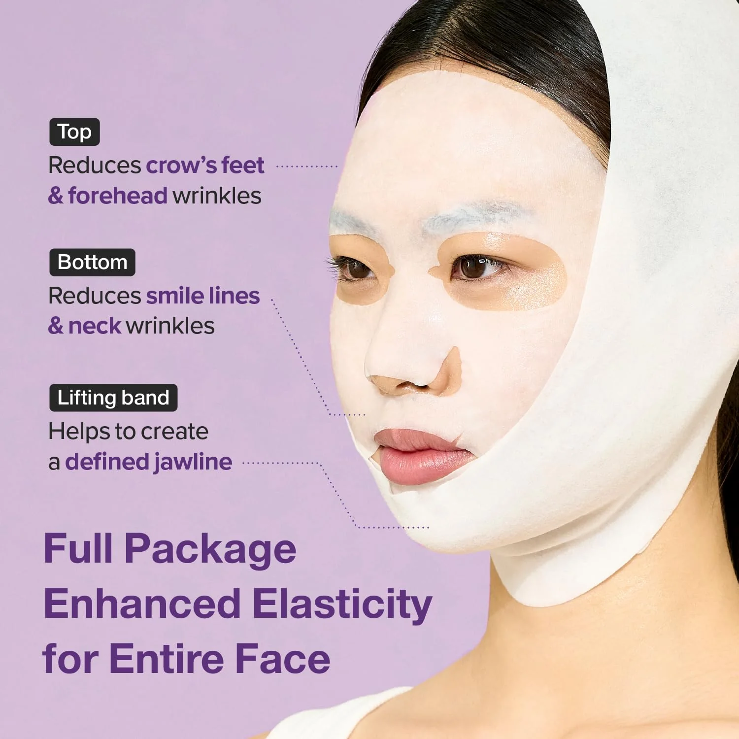 No.9 NAD Bio Lifting Full Cover Facial Mask - 1 Box of 4 Sheets - Image 2